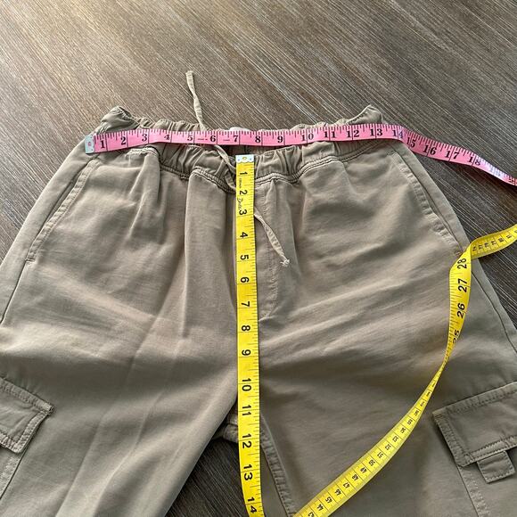 Zara Women Beige High Waist Wide Leg Cargo Pants Size 4 - Picture 3 of 7